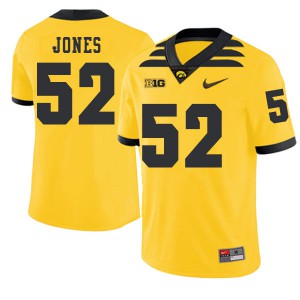 Men Iowa Hawkeyes Amani Jones #52 2019 Alternate University Gold Jersey 379277-646