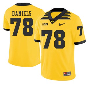 Men Iowa Hawkeyes James Daniels #78 Gold 2019 Alternate Stitched Jerseys 576270-609
