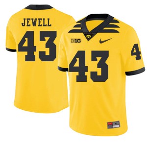 Mens Iowa Hawkeyes Josey Jewell #43 Gold Football 2019 Alternate Jersey 535247-642