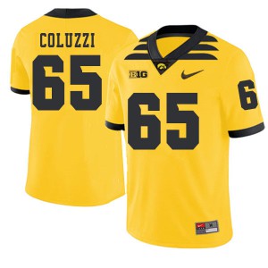 Mens Iowa Hawkeyes Marshall Coluzzi #65 Gold Football 2019 Alternate Jerseys 528833-353