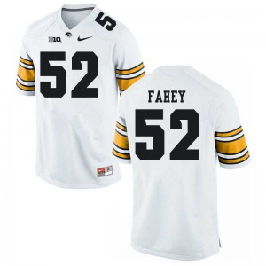 Mens Iowa Hawkeyes Asher Fahey #52 White Official Jersey 631283-805