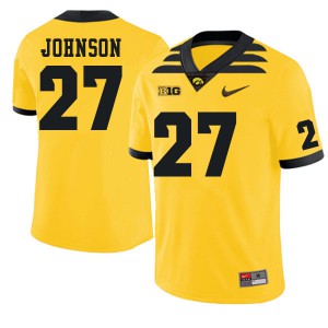 Mens Iowa Hawkeyes Jack Johnson #27 Stitched Gold Jersey 562291-723