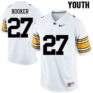 Youth Iowa Hawkeyes Amani Hooker #27 White Official Jersey 661935-479