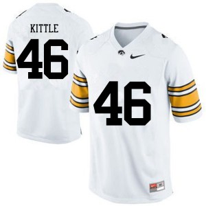 Mens Iowa Hawkeyes George Kittle #46 White Official Jersey 972685-404