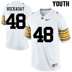 Youth Iowa Hawkeyes Jack Hockaday #48 White Alumni Jersey 981438-622