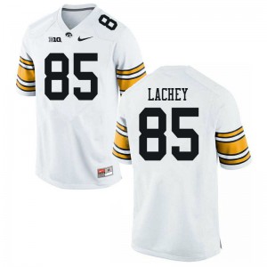 Mens Iowa Hawkeyes Luke Lachey #85 White College Jerseys 924521-787
