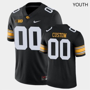 Youth Iowa Hawkeyes Custom #00 Stitched Black Jerseys 789897-812