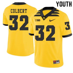 Youth Iowa Hawkeyes Djimon Colbert #32 College Gold 2019 Alternate Jerseys 539153-853