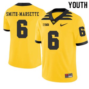 Youth Iowa Hawkeyes Ihmir Smith-Marsette #6 Gold Alumni 2019 Alternate Jersey 601119-498