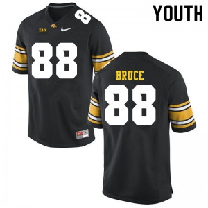 Youth Iowa Hawkeyes Isaiah Bruce #88 Football Black Jerseys 870129-925