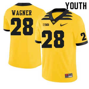 Youth Iowa Hawkeyes Isaiah Wagner #28 Gold Player Jersey 860436-425