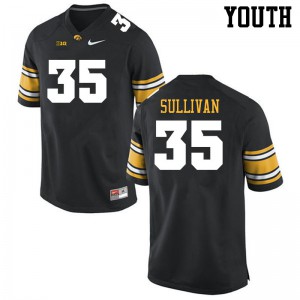 Youth Iowa Hawkeyes Justice Sullivan #35 Player Black Jersey 775815-985
