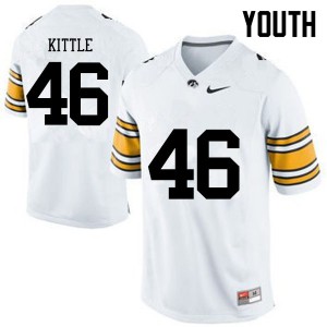 Youth Iowa Hawkeyes George Kittle #46 White Player Jersey 423056-390