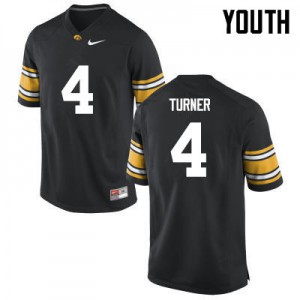 Youth Iowa Hawkeyes Josh Turner #4 Black Player Jerseys 240089-984