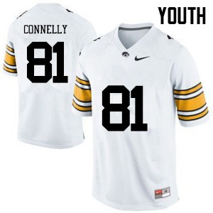 Youth Iowa Hawkeyes Kyle Connelly #81 White Alumni Jersey 974110-949
