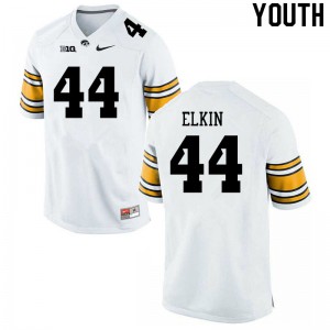 Youth Iowa Hawkeyes Luke Elkin #44 White High School Jerseys 978573-245
